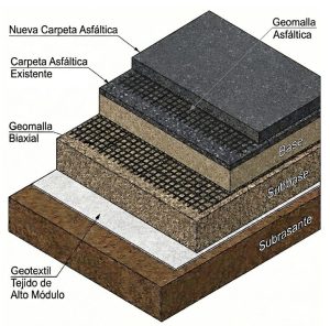Geosint&eacute;ticos en Pavimentos: Funciones y Beneficios, Geomatrix